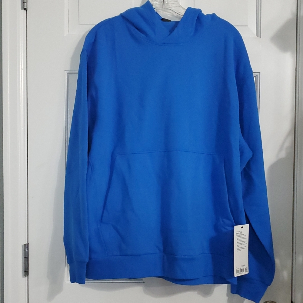 NWT Lululemon Steady State Pullover Hoodie Mens SZ L Beaming Blue